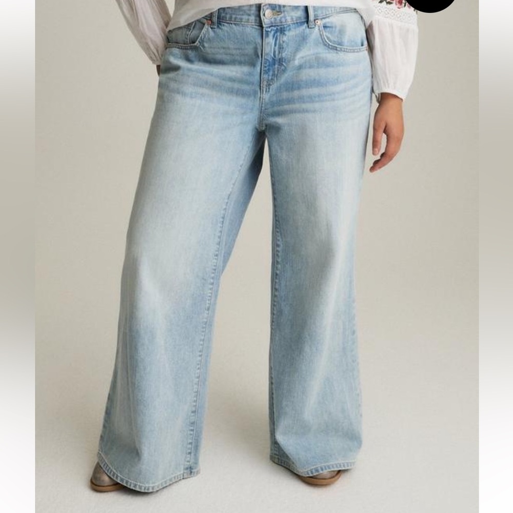 Torrid Light Blue Flare & Wide Leg Jeans